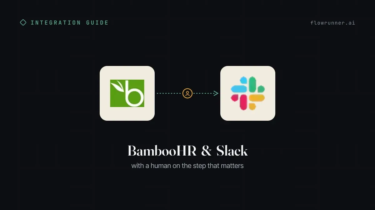 How to Connect BambooHR with Slack (With or Without an AI Agent)