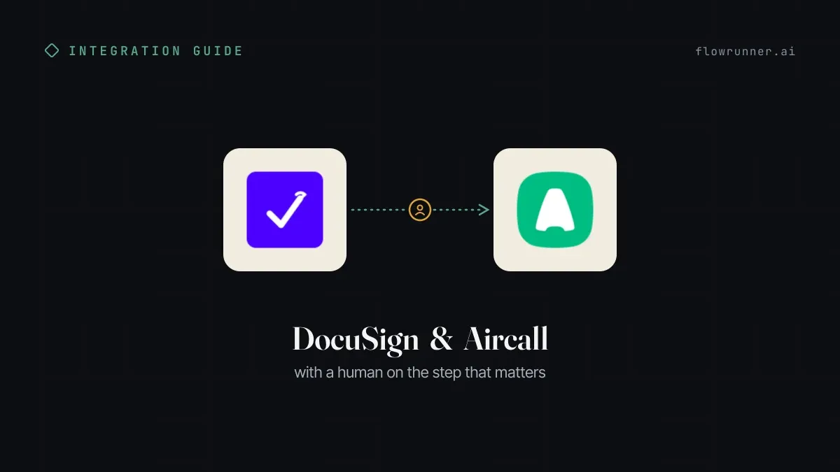 How to Connect DocuSign with Aircall (With or Without an AI Agent)