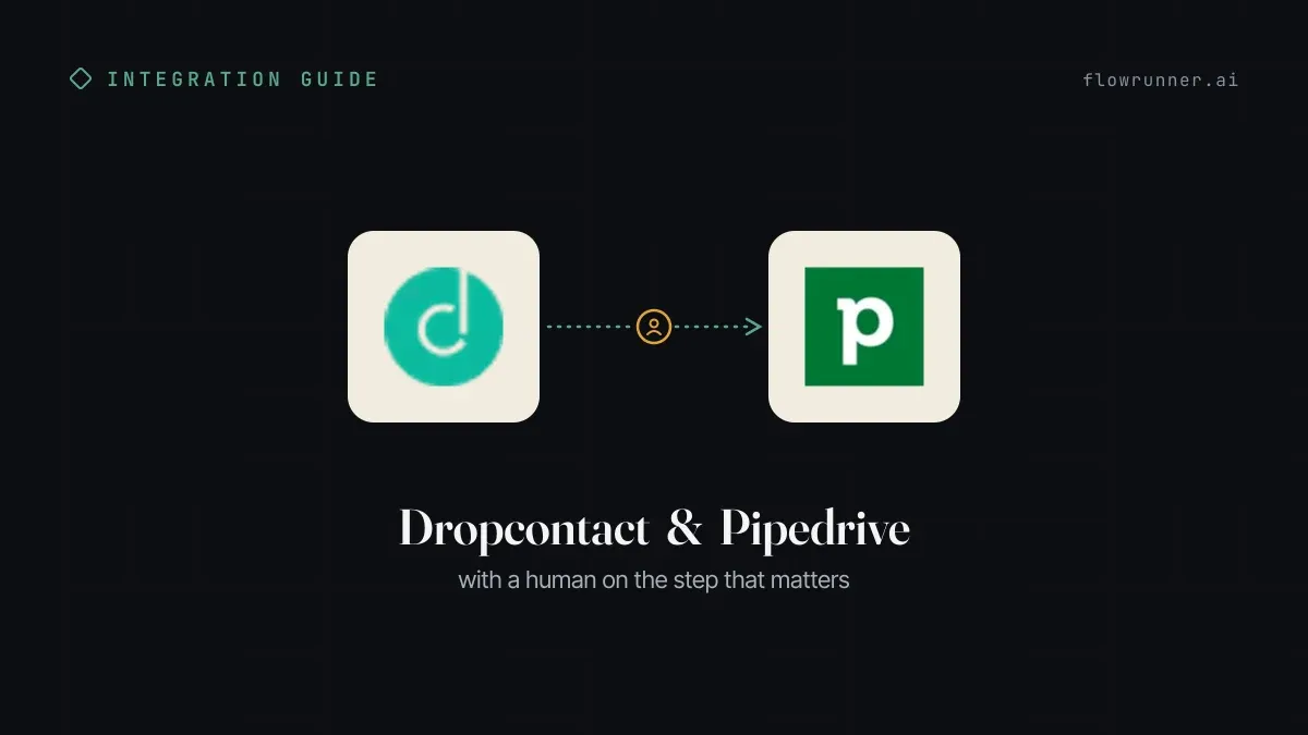 How to Connect Dropcontact with Pipedrive (With or Without an AI Agent)
