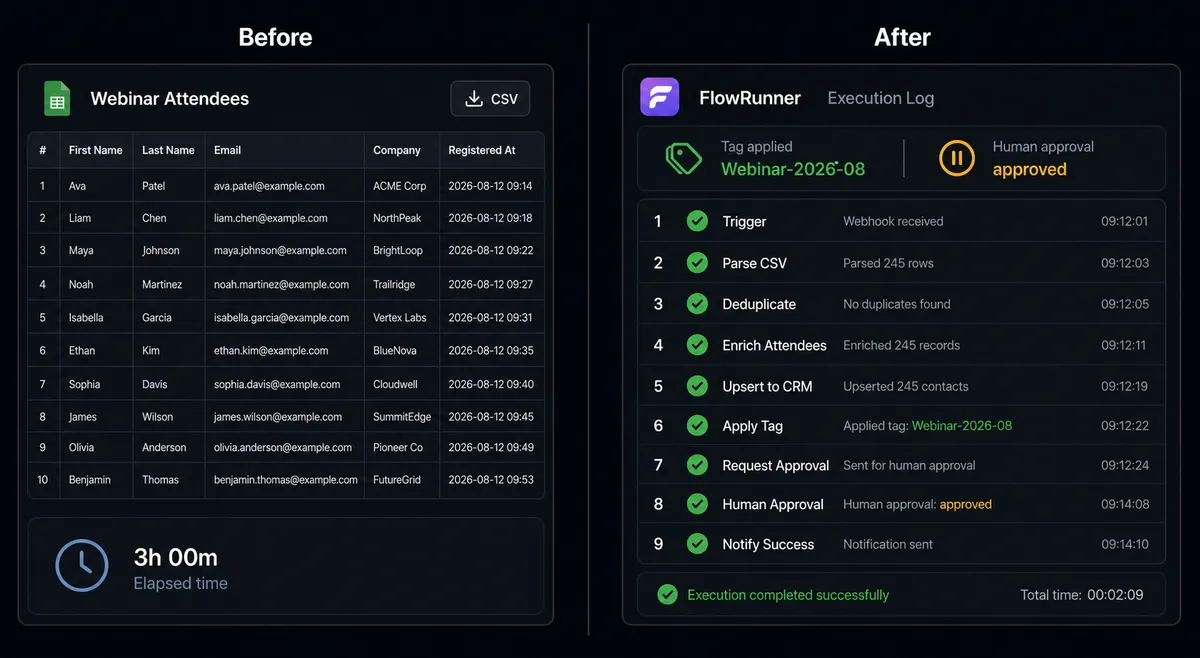 Split-panel dark UI
