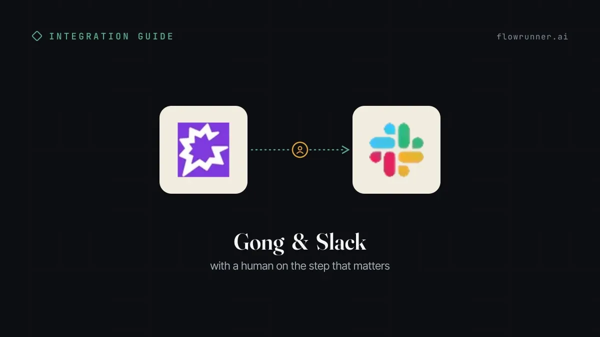 Gong + Slack: Every Call Recapped in the Team Channel