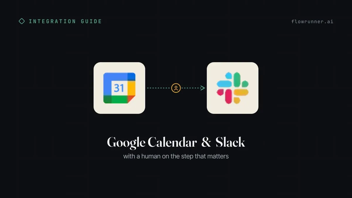 How to Connect Google Calendar with Slack (With or Without an AI Agent)