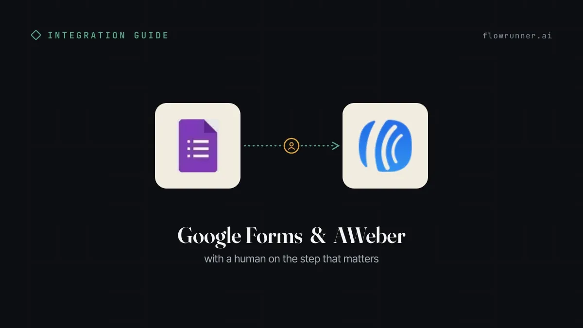How to Connect Google Forms with AWeber (With or Without an AI Agent)