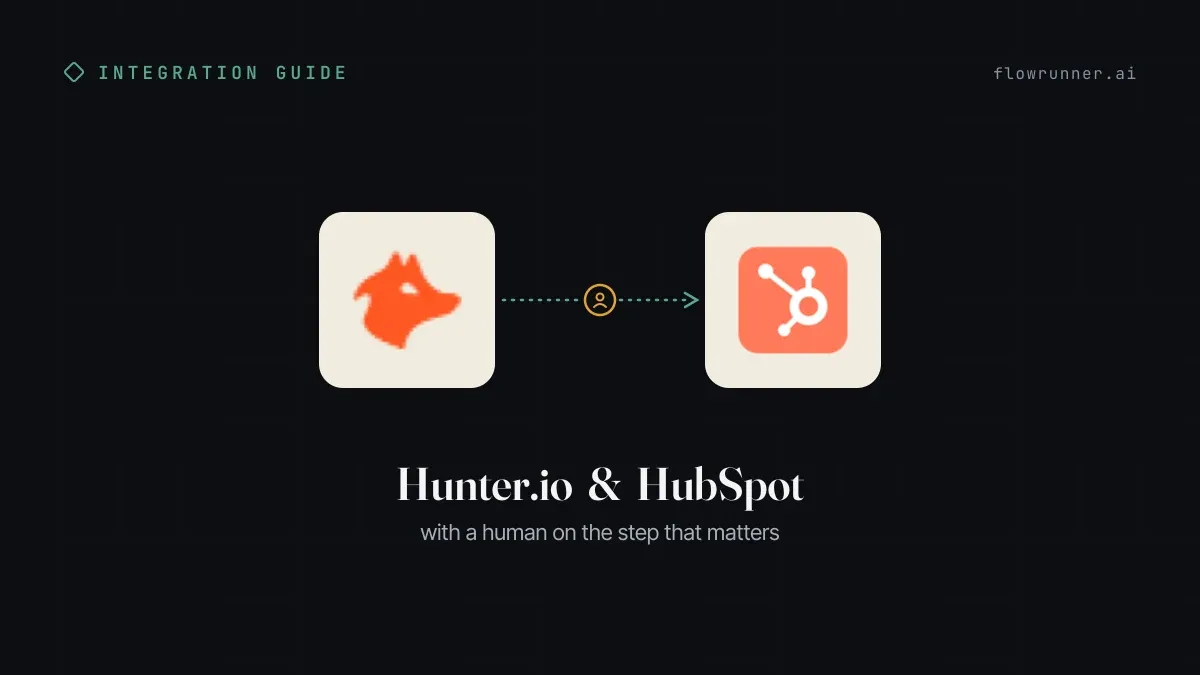 How to Connect Hunter.io with HubSpot (With or Without an AI Agent)