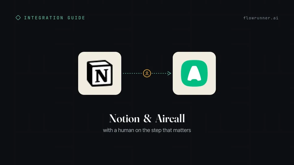 How to Connect Notion with Aircall (With or Without an AI Agent)