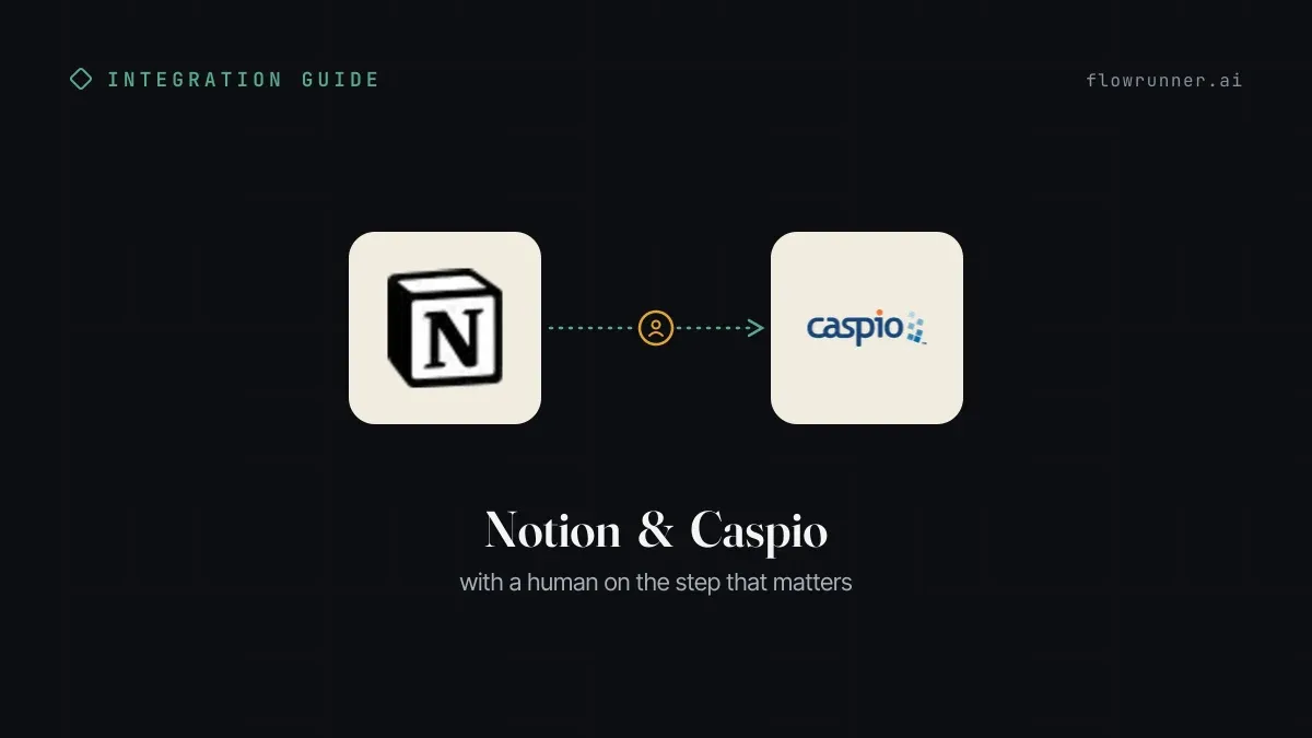 How to Connect Notion with Caspio (With or Without an AI Agent)
