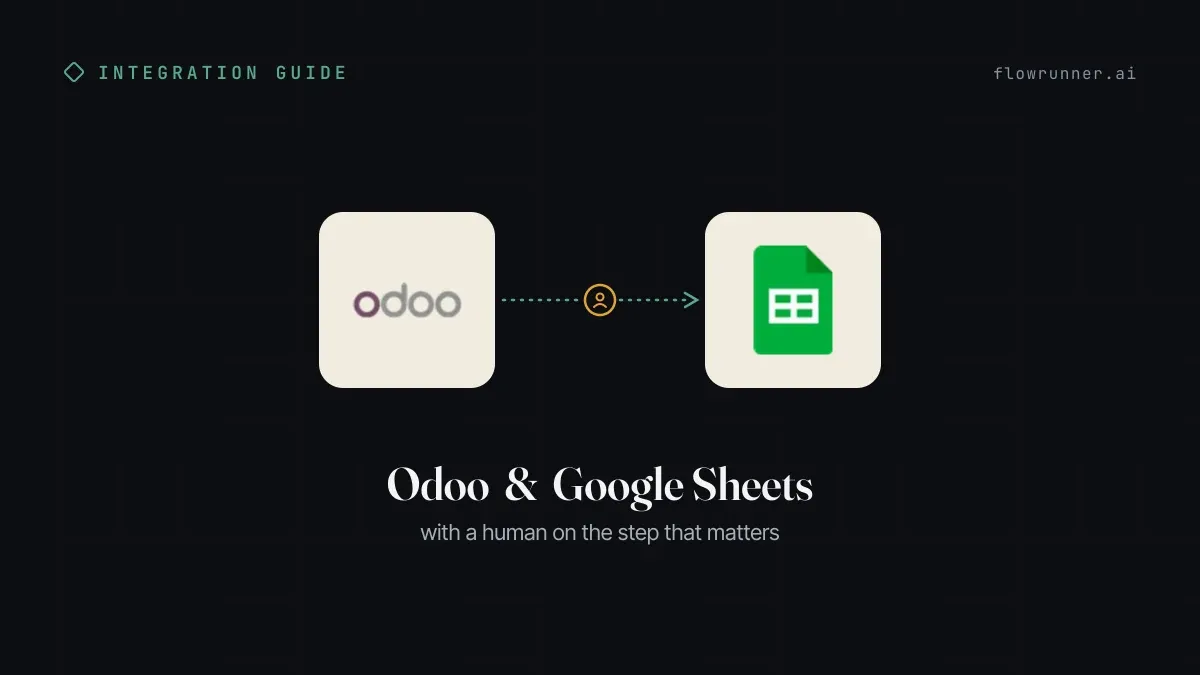 How to Connect Odoo with Google Sheets (With or Without an AI Agent)