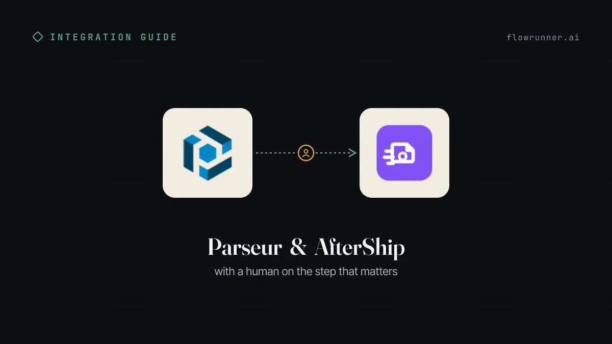 How to Connect Parseur with AfterShip (With or Without an AI Agent)