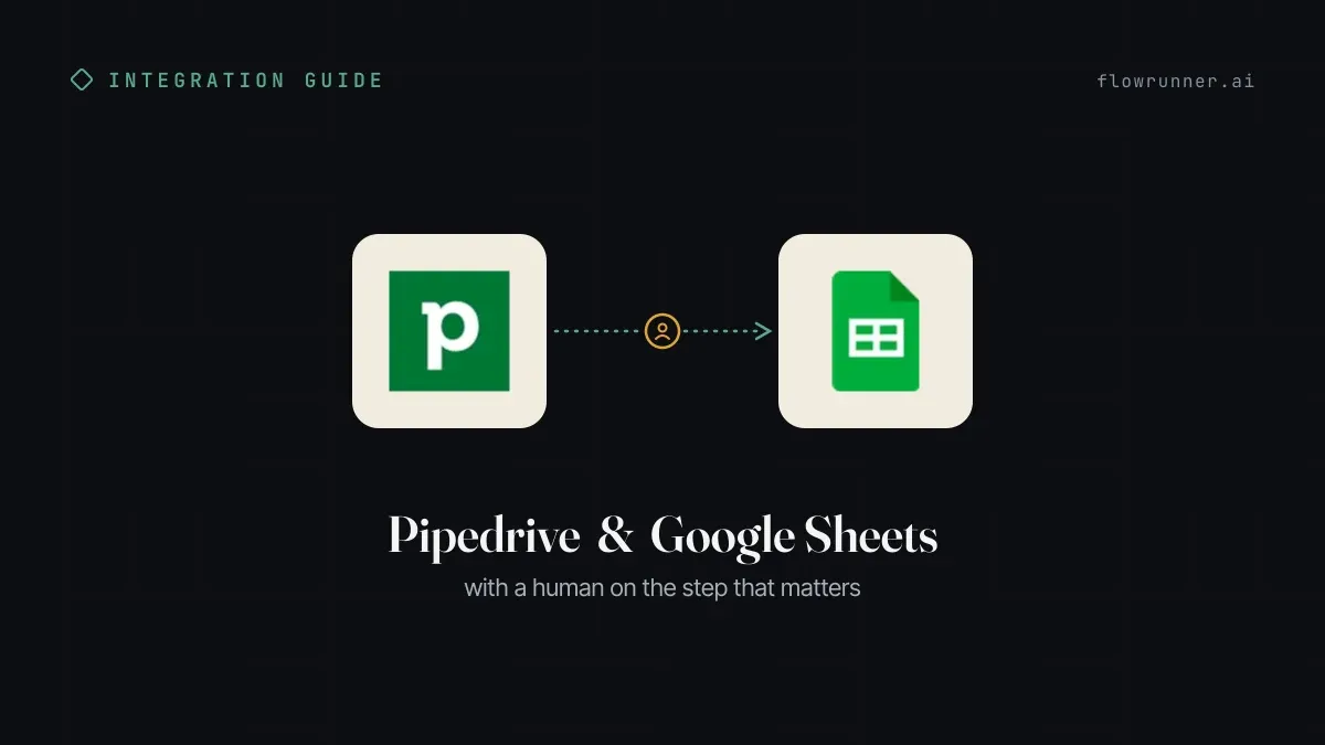 How to Connect Pipedrive with Google Sheets (With or Without an AI Agent)