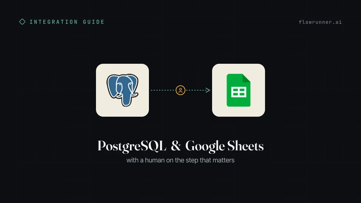 How to Connect PostgreSQL with Google Sheets (With or Without an AI Agent)