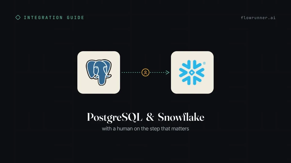 How to Connect PostgreSQL with Snowflake (With or Without an AI Agent)