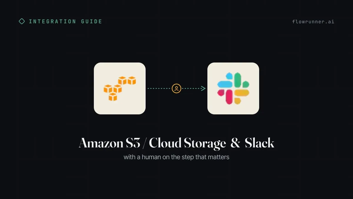 How to Connect Amazon S3 / Cloud Storage with Slack (With or Without an AI Agent)
