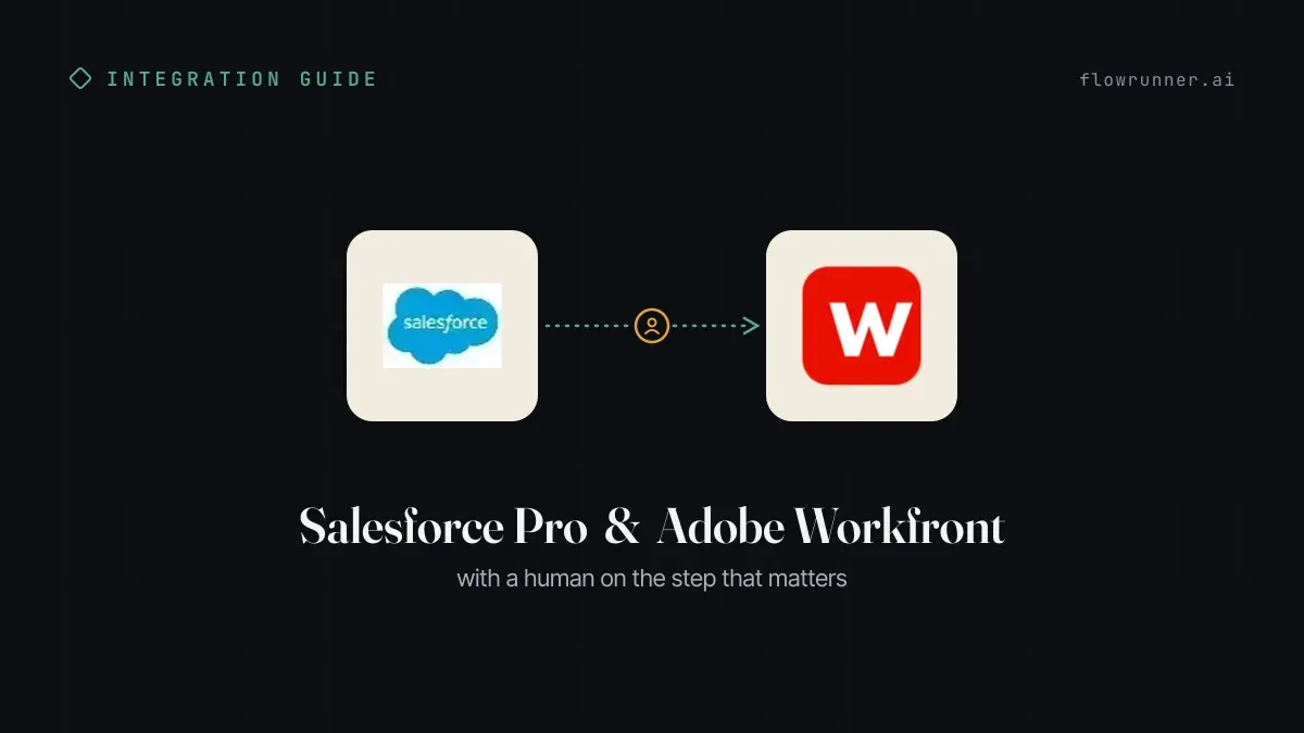 How to Connect Salesforce Pro with Adobe Workfront (With or Without an AI Agent)