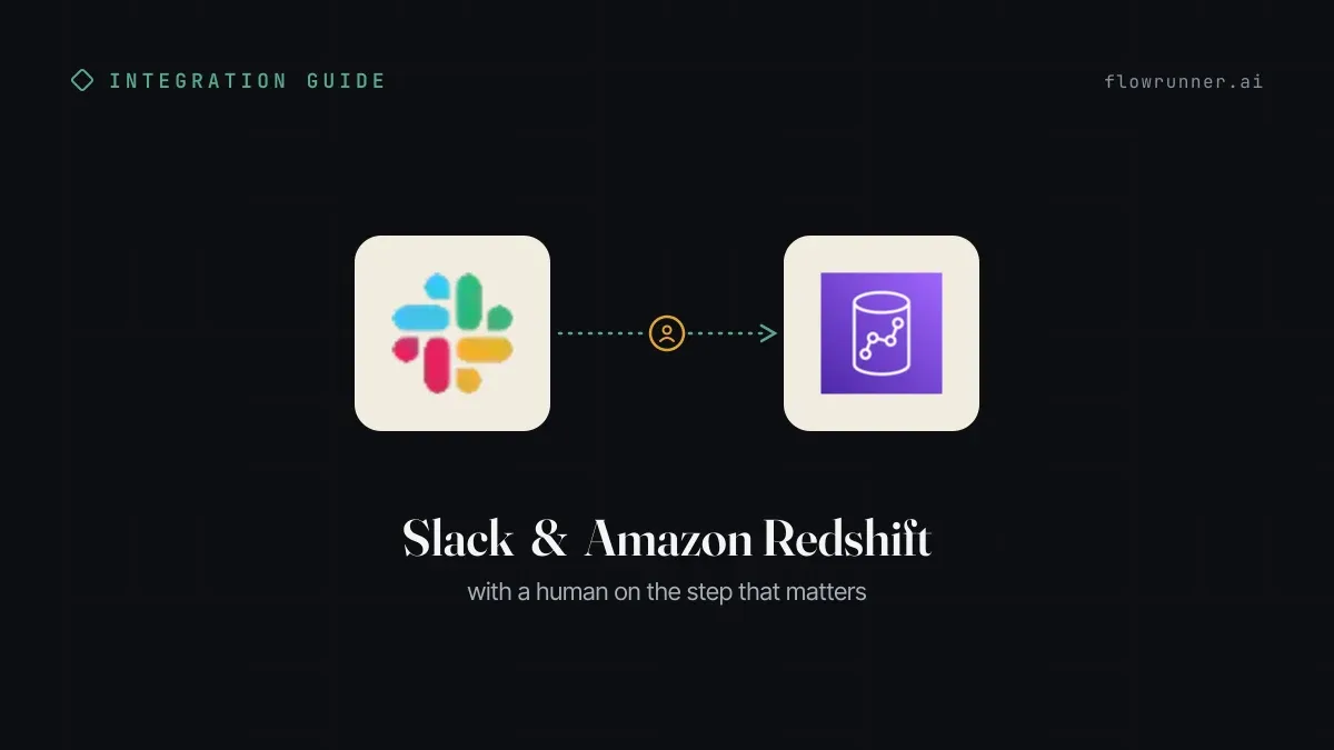 How to Connect Slack with Amazon Redshift (With or Without an AI Agent)