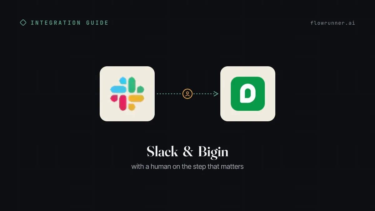 How to Connect Slack with Bigin (With or Without an AI Agent)
