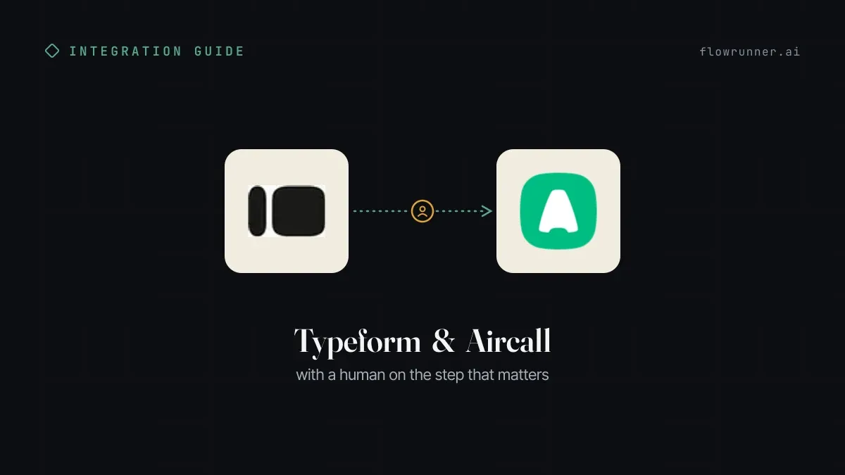 How to Connect Typeform with Aircall (With or Without an AI Agent)