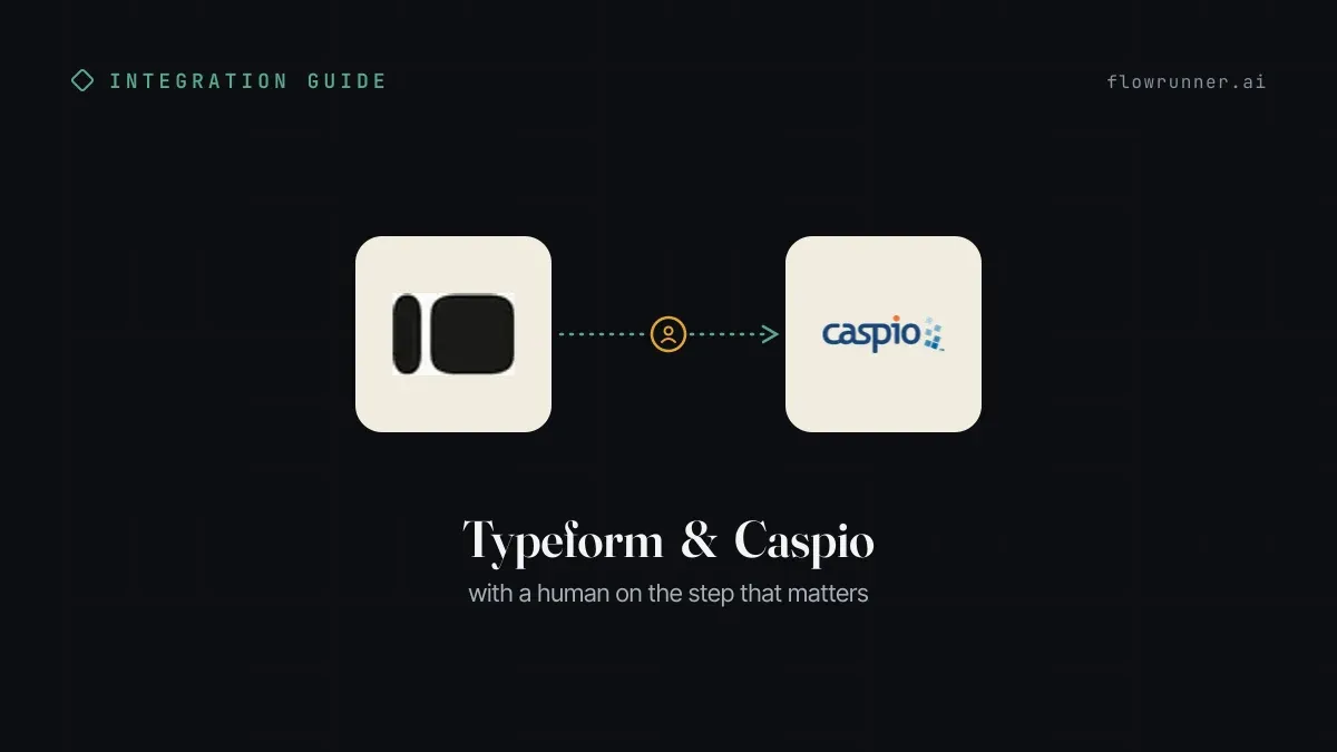 How to Connect Typeform with Caspio (With or Without an AI Agent)